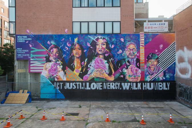 Thrive Collective AAPI mural