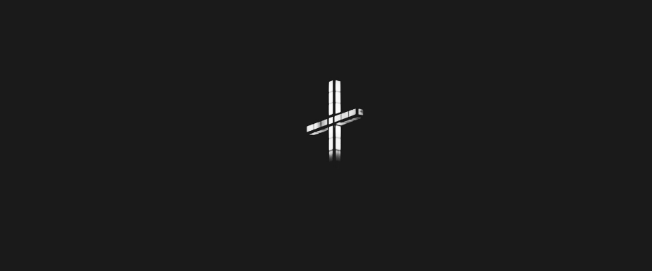 Black and white cross