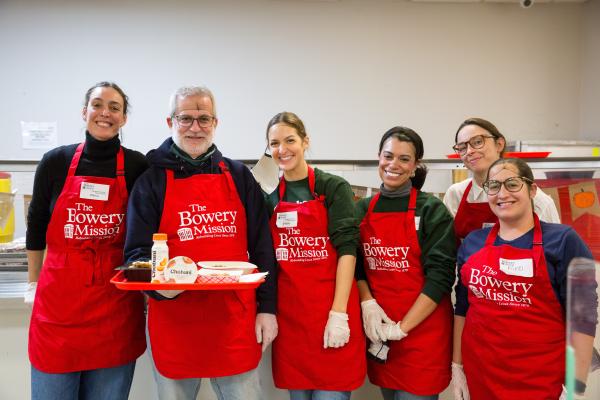 The Bowery Mission volunteers