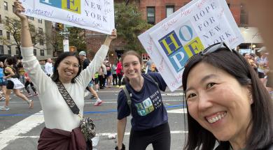 NYC Marathon 2022 cheer team